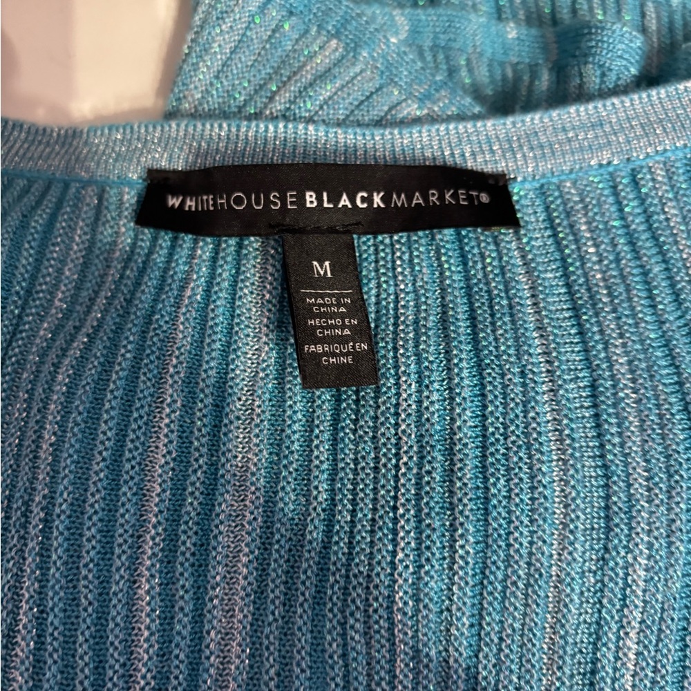 White House Black Market Sparkly Blouse - Picture 3 of 3